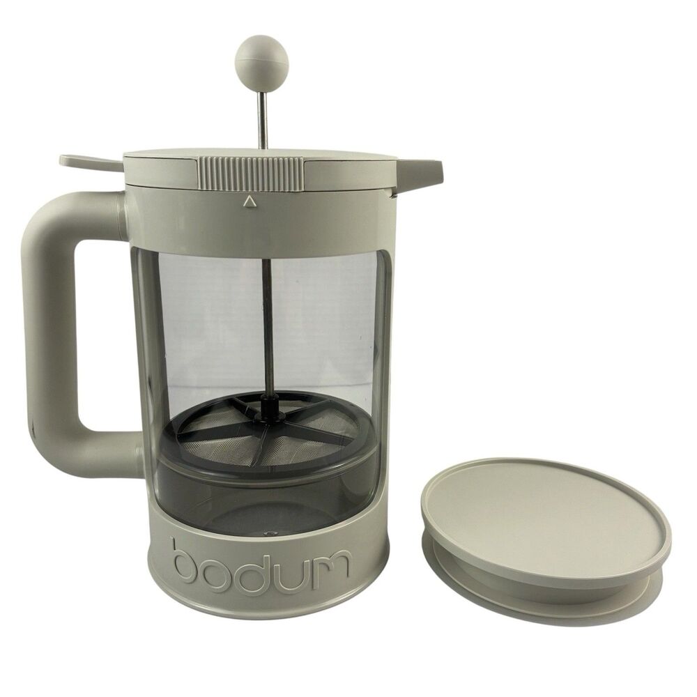 Bodum French Press 12 Cup Ivory White 1.5L Bean Ice Cold Brewed Coffee Maker